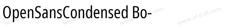 OpenSansCondensed Bo字体转换